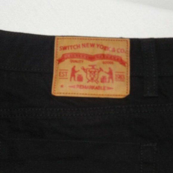 Switch New York & Co. Men's Switch Premium Jeans 42x32 Black - Picture 4 of 6